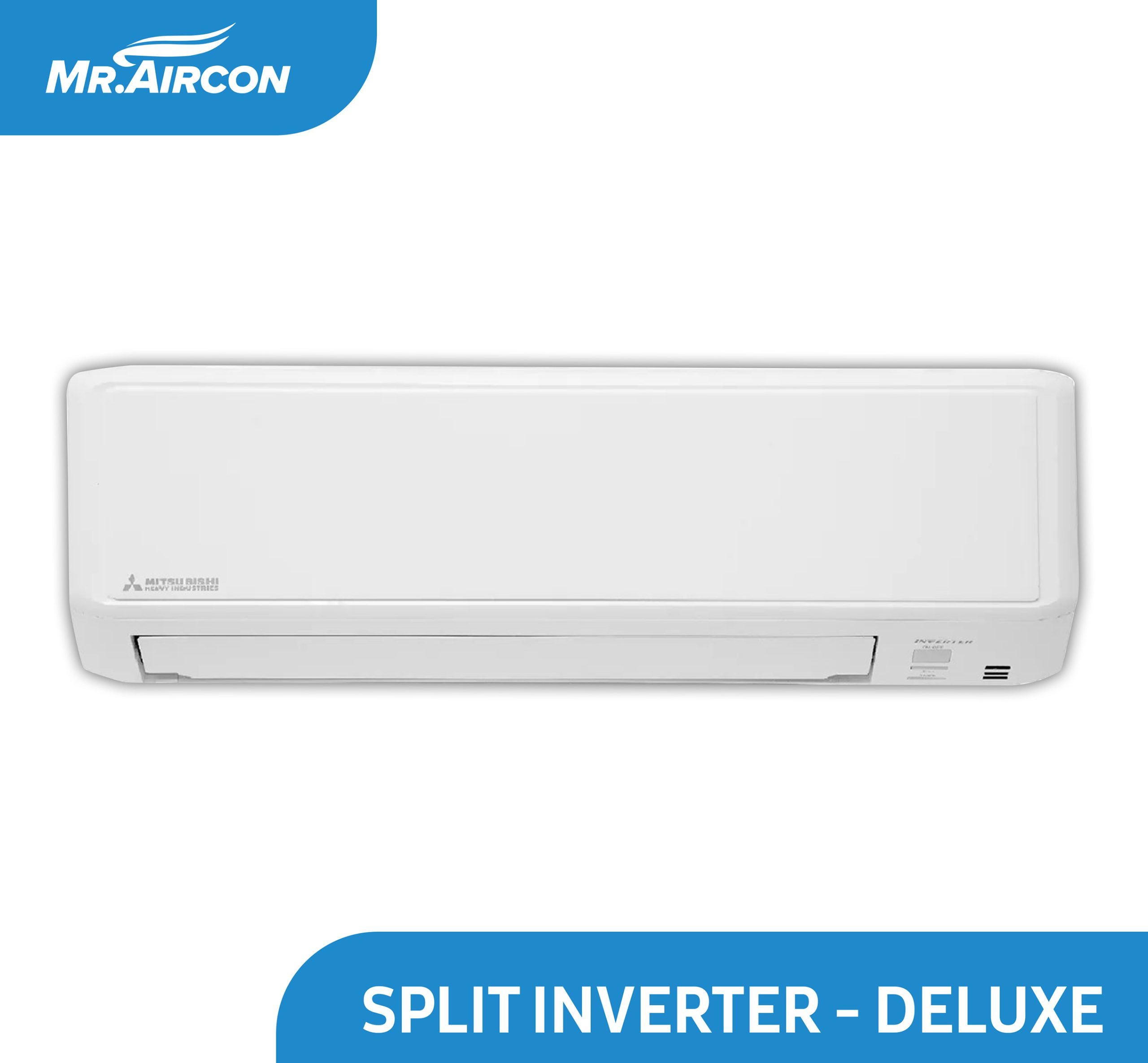 Mitsubishi Deluxe Split Inverter Wall Mount Aircon 1.5HP