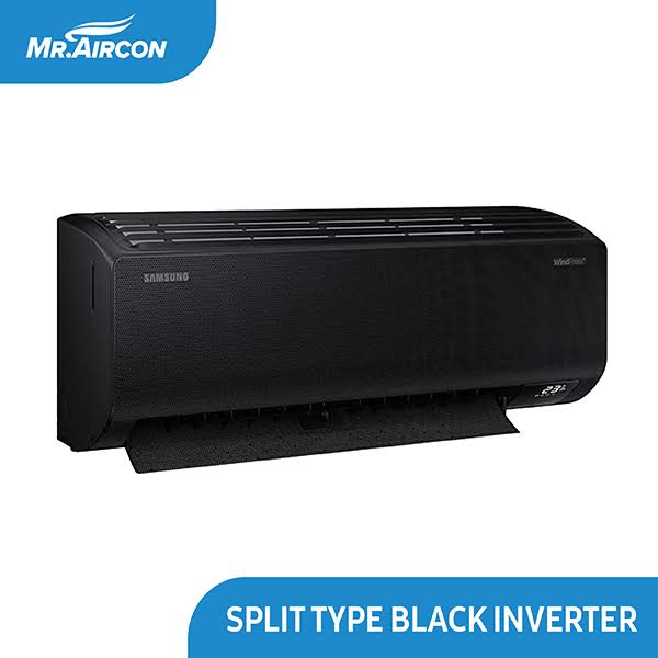 Samsung Split WindFree Bespoke Black Inverter 1HP Wall Mount Aircon